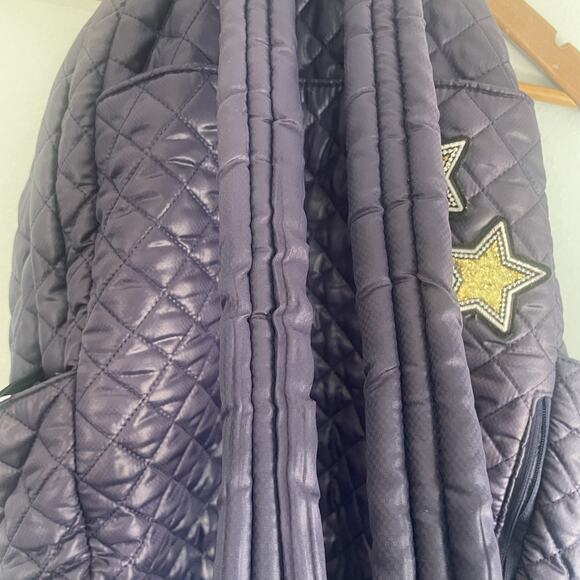 Oliver Thomas Backpack Womens Metallic blue Quilted Tennis Racket bag - Picture 12 of 16